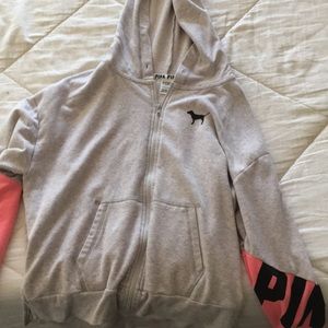 VS PINK zip up hoodie